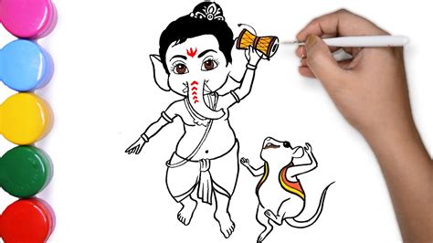 Draw Cute Bal Ganesha Ganesh Chaturthi Special Lord Ganesha