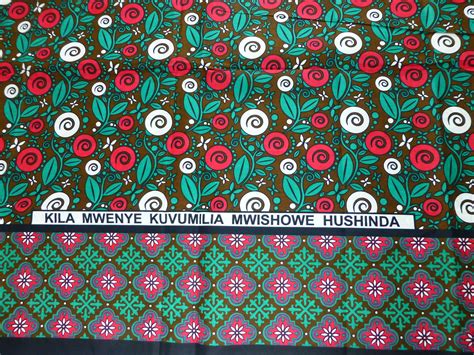 African Traditional Kanga Khanga Sarong Fabrics For Dressmaking Craft