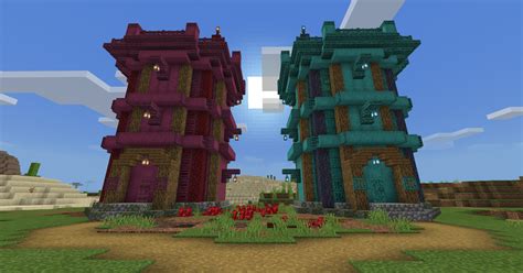 Nether Wood Towers Bedrock Survival 116 Rminecraft