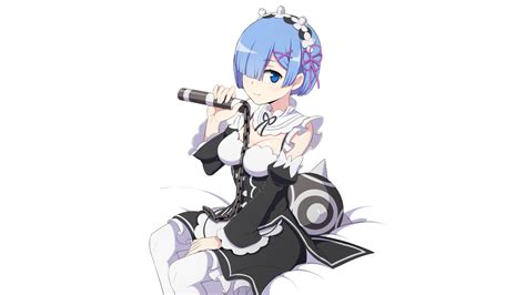 Wallpaper Id 104880 Rem Re Zero Anime Anime Girls White Skin