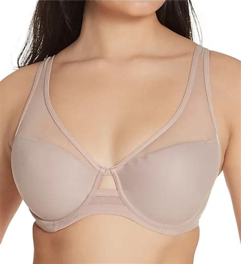 Mesh Plunge Bra Bark 34c