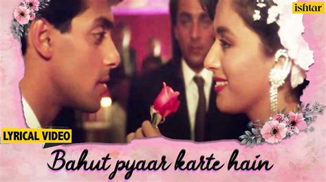 Bahut Pyar Karte Hai Lyrical Saajan Salman Khan Madhuri And Sanjay Dutt 90 S Hindi Love