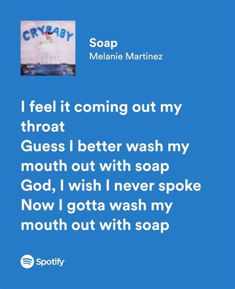 Soap Melanie Martinez Lyrics