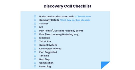 Sales Discovery Questions Template