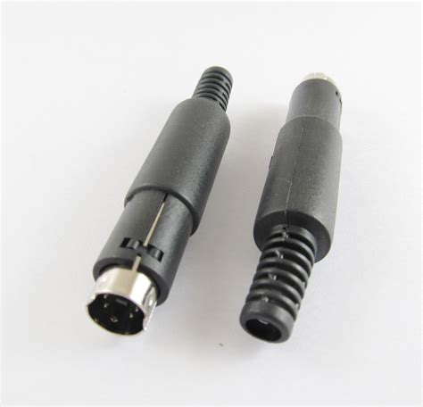 4 Pin Mini Din Mini Din Male Plug S Video Connector Adapter With Plastic Handle Ebay
