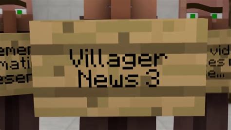 Villager News 3 Minecraft Animation Youtube