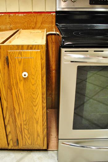 There's a super easy fix for that. How To Fill Gap Between Kitchen Cabinet And Wall ...
