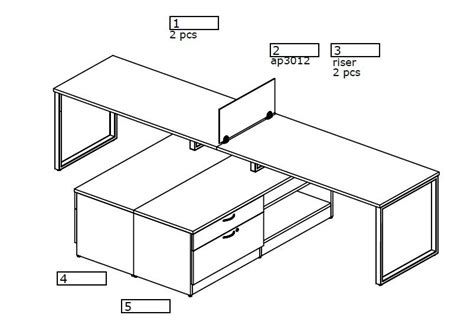 The Office Leader Two Person Shared Desk Workstation