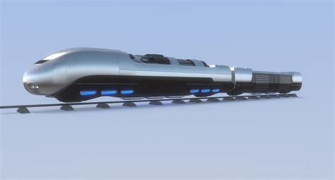 Sci Fi Hover Train Concept 3d Model 99 Obj Max Free3d