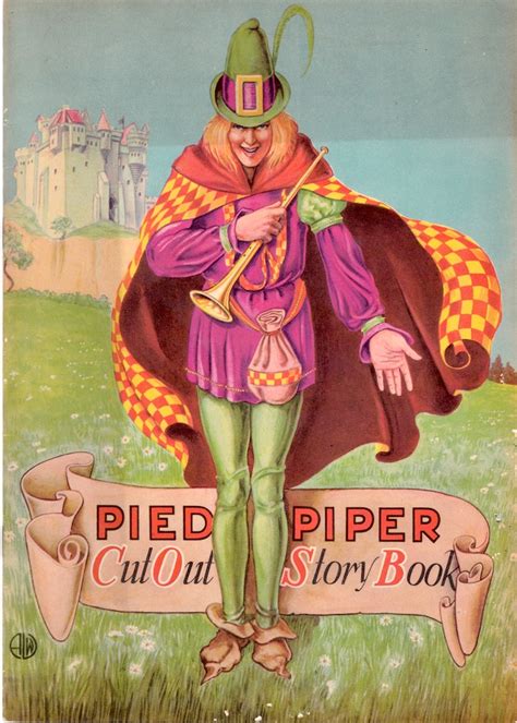 The Paper Collector The Pied Piper Cut Out Story Book C 1930s