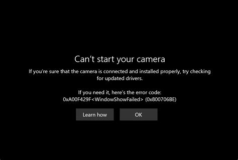 microsoft surface camera not working i ve tried all trouble shooting guidance