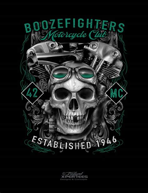 Boozefighters Motorcycle Club Island Xpertees