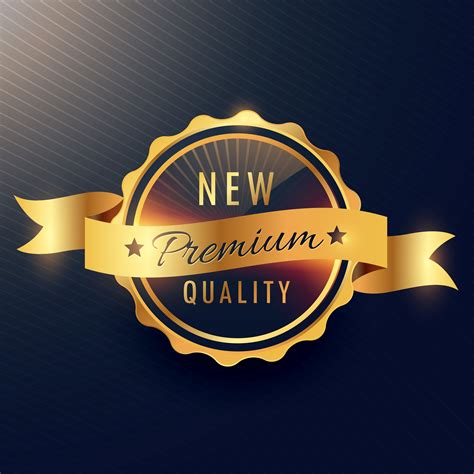Premium Quality Golden Label Vector Design Download Free Vector Art