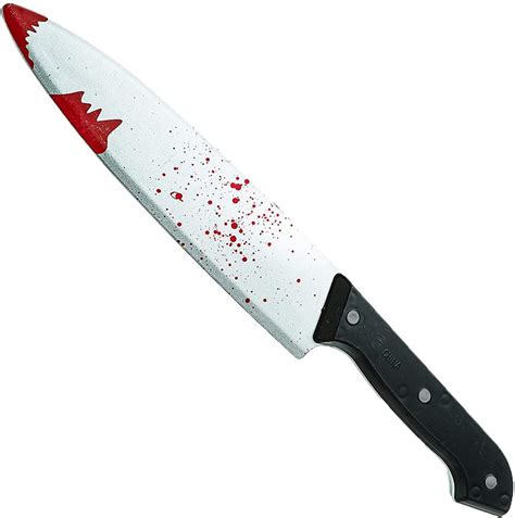 Bloody Knife 30cm Halloween Realistic Plastic Weapon Horror Blade Fancy