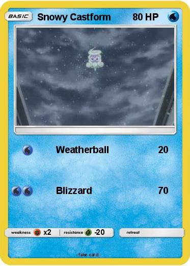 Pokémon Snowy Castform Weatherball My Pokemon Card