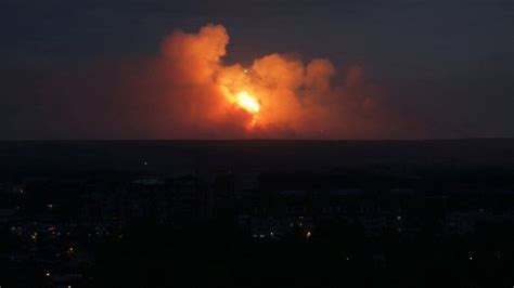huge blasts as russian arms depot in siberia explodes bbc news