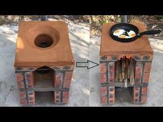 Making Stove 3 in 1 by Cement and Brick - YouTube | Outdoor stove