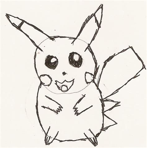 Pikachu Sketch By Blackterriermon On Deviantart