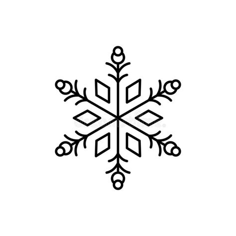 Snowflake Icon Simple Line Outline Vector Flake Of Snow Icons For Ui
