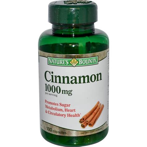 Natures Bounty Cinnamon 500 Mg 100 Capsules Cinnamon Pills