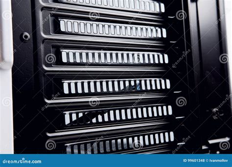 Empty Black Metal Computer Case Stock Photo Image Of Chassis