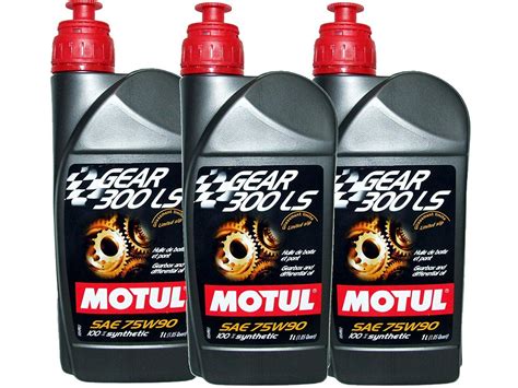 Motul Gear 300 75w 90 Syntransmission Fluid Oil 3 Pack 3 Liters