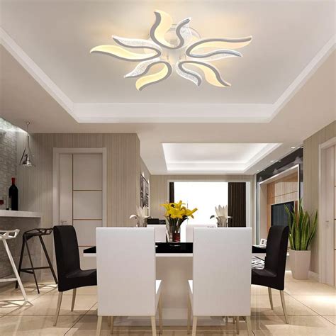 While most light fixtures are made for flat ceilings, some lights can also work on sloped ceilings. Modern Led Ceiling Lights Design Fixture Lighting Kitchen ...