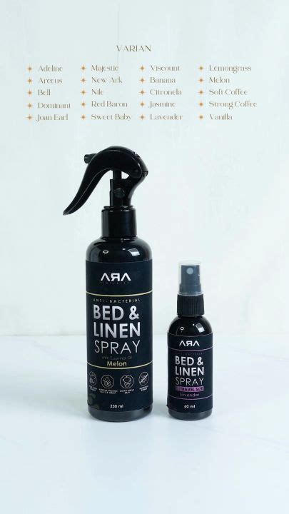 Rumah Wangi Ara Linen Bed Spray Multi Purpose Pengharum Ruangan Antibacterial Lazada Indonesia