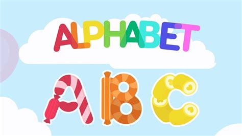 Candy Abc Alphabet Learn To Spell And Read Letters From A To Z