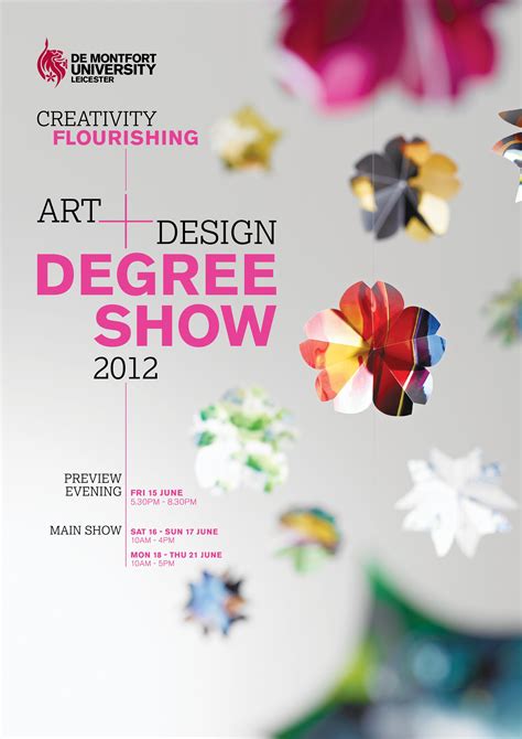 Art And Design Degree Show Poster 2012 Designed By Masters Allen