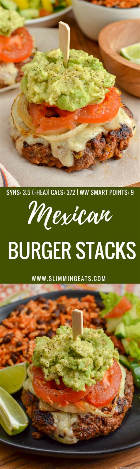 Mexican Burgers Slimming World Recipes Slimming Eats