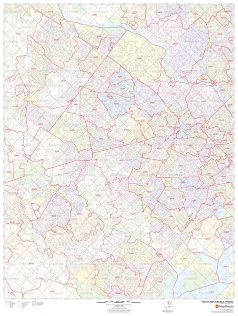 Fairfax Zip Code Map Virginia Fairfax County Zip Codes