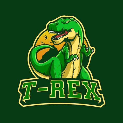 Premium Vector T Rex Logo Mascot For Esport And Sport