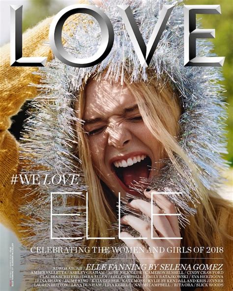 Elle Fanning On The Cover Of Love Magazine Spring Summer 2018 Coup