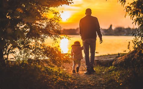 You can also call someone your father if he brings you. Download wallpaper 3840x2400 father, daughter, family ...