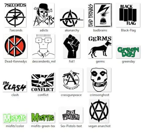 Punk Rock Band Machine Embroidery Patterns Applique Preset For