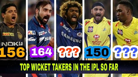 Most Wicket Takers In Ipl Ipl Records Purple Cap Holder Youtube