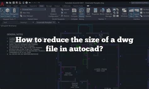 How To Reduce The Size Of A Dwg File In Autocad