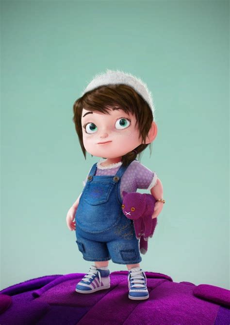 60 Most Beautiful 3d Cartoon Character Designs Pouted