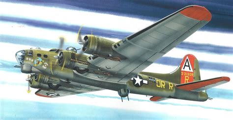 Рисунок B 17g Flying Fortress на рабочий стол Авиация War Wallpapers