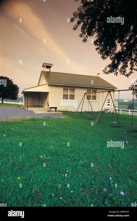 Amish One Room School House Lancaster Pa Pennsylvania Stock Photo Alamy