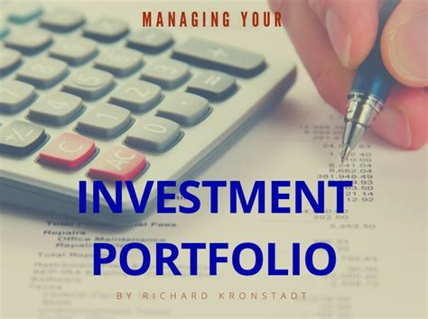 Managing Your Investment Portfolio