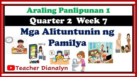 Mga Alituntunin Ng Pamilya Araling Panlipunan Grade 1 Quarter 2 Week