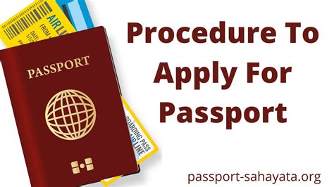 Procedure To Apply For Passport Passport Sahayata