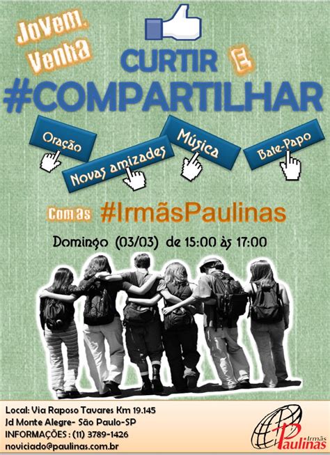 Irm S Paulinas Convite Aos Jovens De Sp