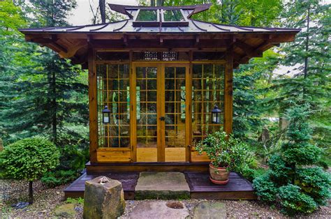 Japanese Tea House Asian Landscape Other By Miriam S River House Designs Llc