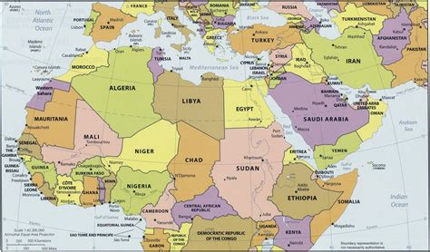 Carte Afrique Moyen Orient Imvt