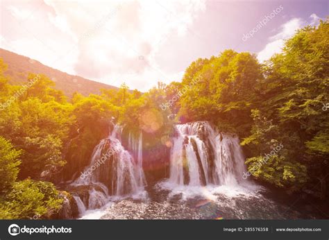 Beautiful Waterfall — Stock Photo © Shock 285576358