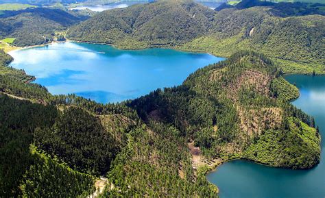 Rotorua Lake District Blue Lake Lake Tikitapu On The Lef Flickr