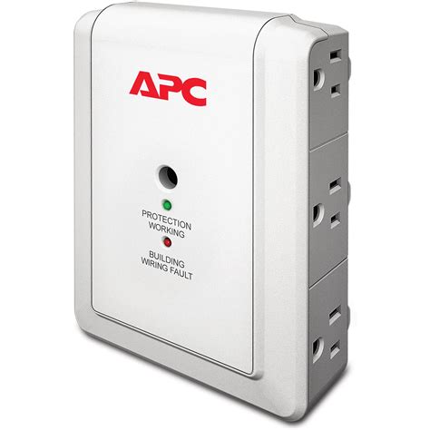 Apc Essential Surgearrest 6 Outlet Wall Tap Surge Protector P6w